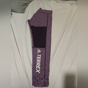 Adidas Terrex Heathered Purple Leggings